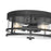 Millennium Lighting Lunden 3 Light Flush Mount, Matte Black/Clear