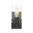 Millennium Lighting Lunden 1Lt Wall Sconce, Matte Black/Clear