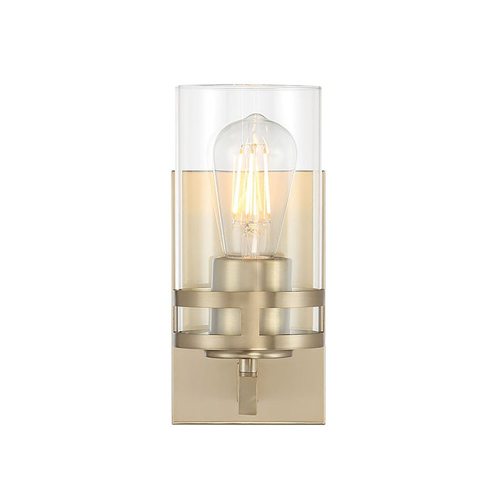 Millennium Lighting Lunden 1Lt Wall Sconce, Modern Gold/Clear