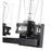 Millennium Lighting Lunden 2Lt Vanity, Black/Clear