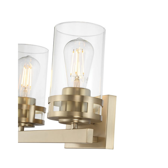 Millennium Lighting Lunden 2Lt Bathroom Vanity Light, Gold/Clear