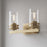 Millennium Lighting Lunden 2Lt Bathroom Vanity Light, Gold/Clear