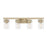 Millennium Lighting Lunden 4Lt Bathroom Vanity Light, Gold/Clear
