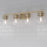 Millennium Lighting Lunden 4Lt Bathroom Vanity Light, Gold/Clear