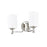Millennium Lighting Ailey 2Lt Vanity, Nickel/Etched Opal White