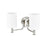 Millennium Lighting Ailey 2Lt Vanity, Nickel/Etched Opal White
