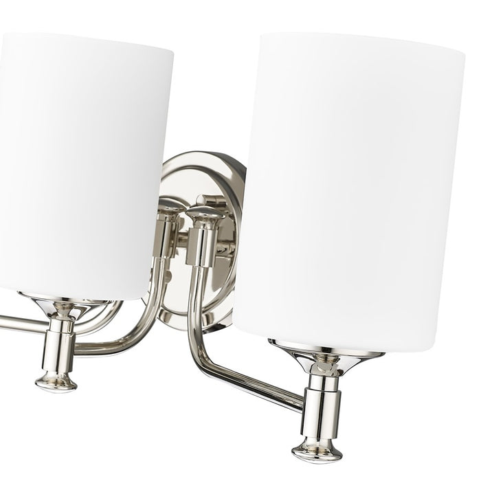 Millennium Lighting Ailey 3Lt Vanity, Nickel/Etched Opal White
