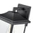 Millennium Southgate 1Lt 14" Outdoor Wall Sconce, Black/Clear