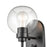 Millennium Lighting 1 Light Wall Sconce, Matte Black/Clear