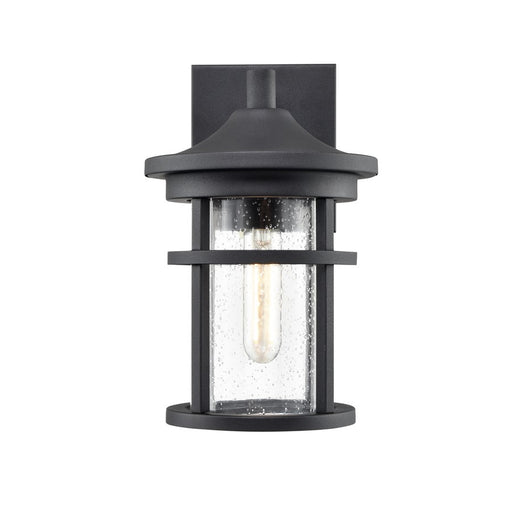 Millennium Lighting Namath 1Lt 11" Outdoor Wall Sconce, Black/Clear - 91301-TBK