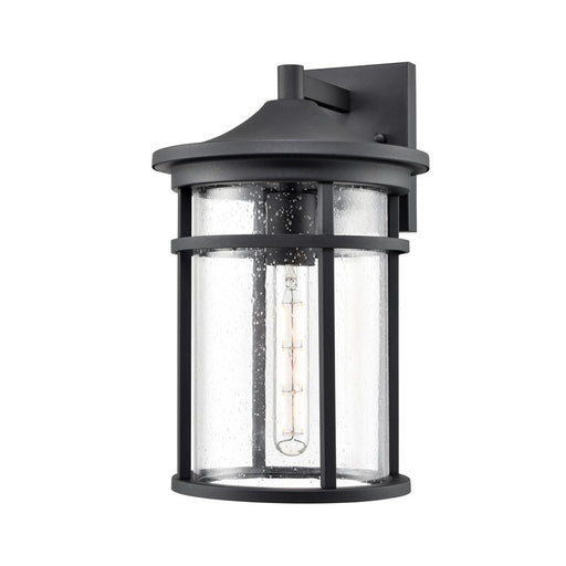 Millennium Lighting Namath 1Lt 15" Outdoor Wall Sconce, Black/Clear