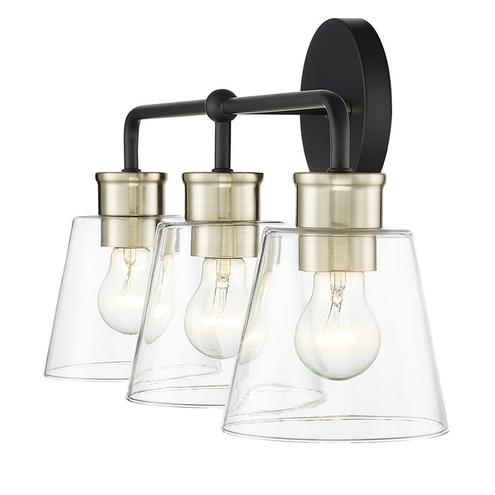 Millennium Lighting Cameron 3Lt Vanity, Black/Modern Gold