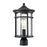 Millennium Lighting Namath 1Lt Outdoor Post Lantern, Black/Clear - 91331-TBK