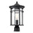 Millennium Lighting Namath 1Lt Outdoor Post Lantern, Black/Clear