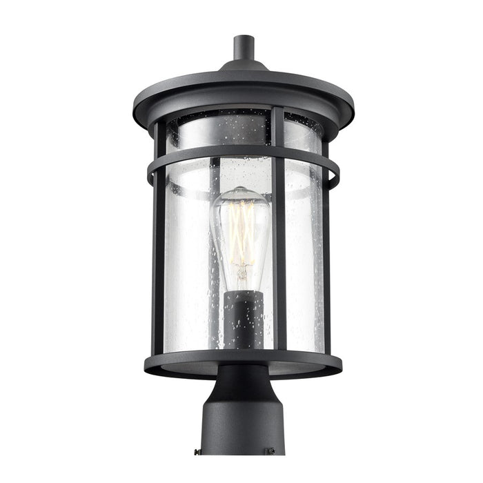 Millennium Lighting Namath 1Lt Outdoor Post Lantern, Black/Clear