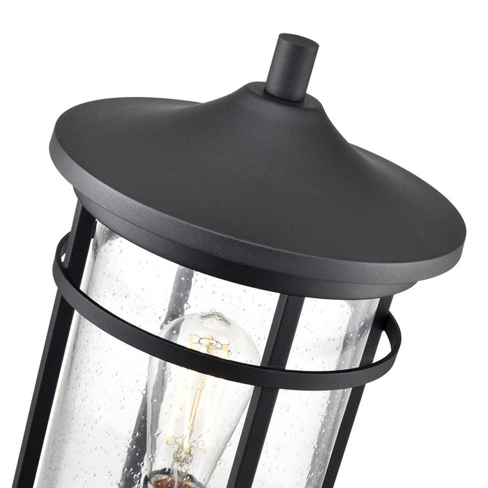 Millennium Lighting Namath 1Lt Outdoor Post Lantern, Black/Clear