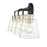 Millennium Lighting Cameron 4Lt Vanity, Black/Modern Gold