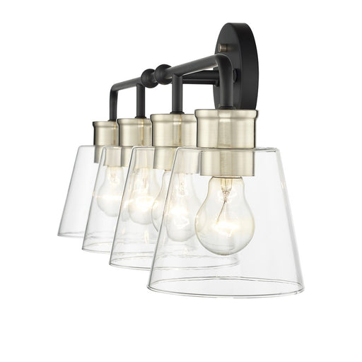 Millennium Lighting Cameron 4Lt Vanity, Black/Modern Gold