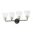 Millennium Lighting Cameron 4Lt Vanity, Black/Modern Gold