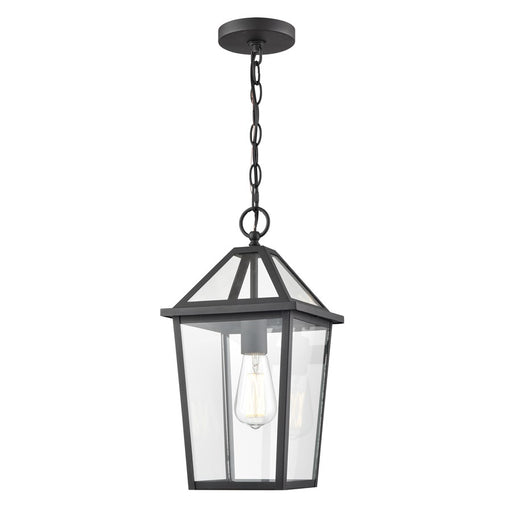 Millennium Lighting Eston 1Lt Outdoor Hanging Lantern, Black/Clear