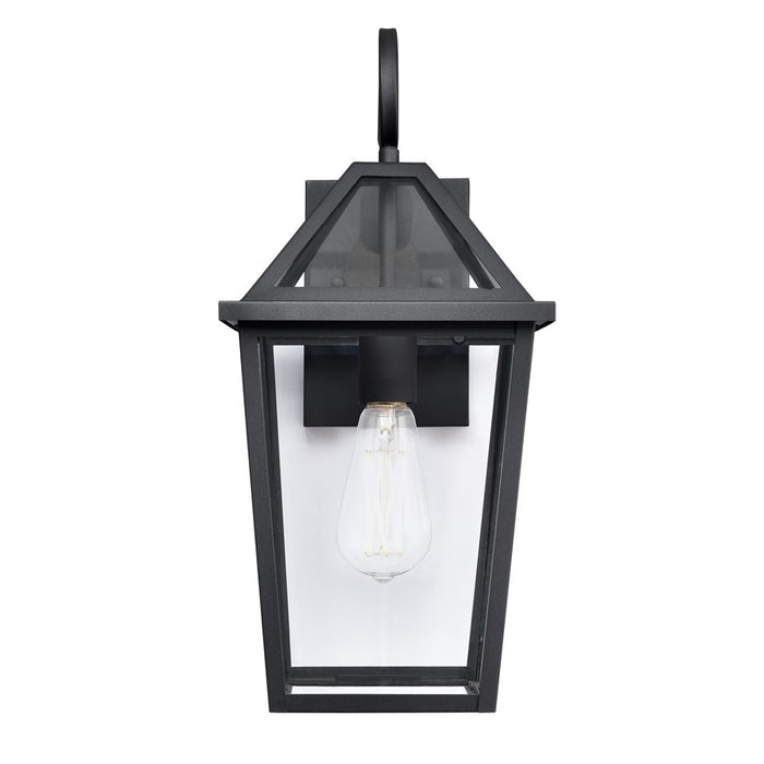 Millennium Lighting Eston 1Lt 18" Outdoor Wall Sconce, Black/Clear - 91411-TBK