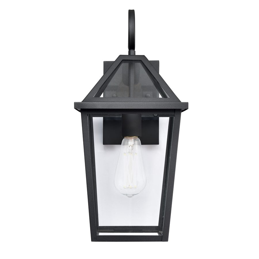 Millennium Lighting Eston 1Lt 18" Outdoor Wall Sconce, Black/Clear - 91411-TBK