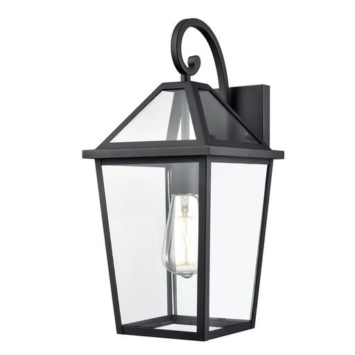 Millennium Lighting Eston 1Lt 18" Outdoor Wall Sconce, Black/Clear