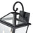 Millennium Lighting Eston 2Lt Outdoor Wall Sconce, Black/Clear