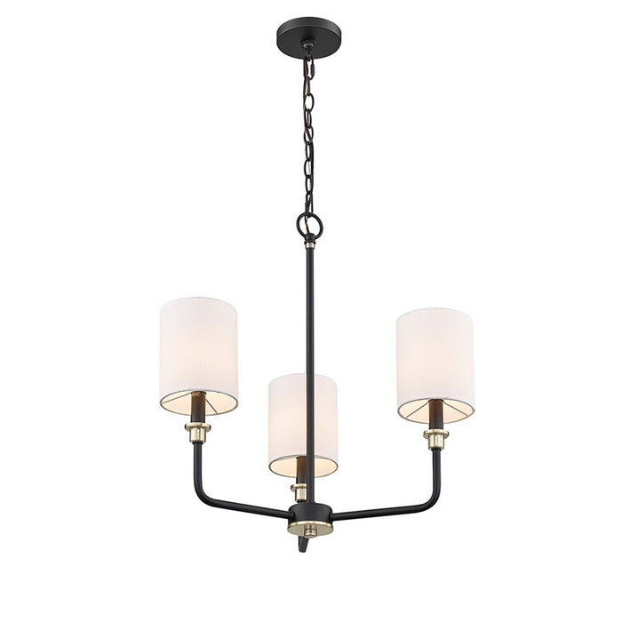 Millennium Lighting Chelsea 3Lt Chandelier, Black/Gold - 9143-MB-MG