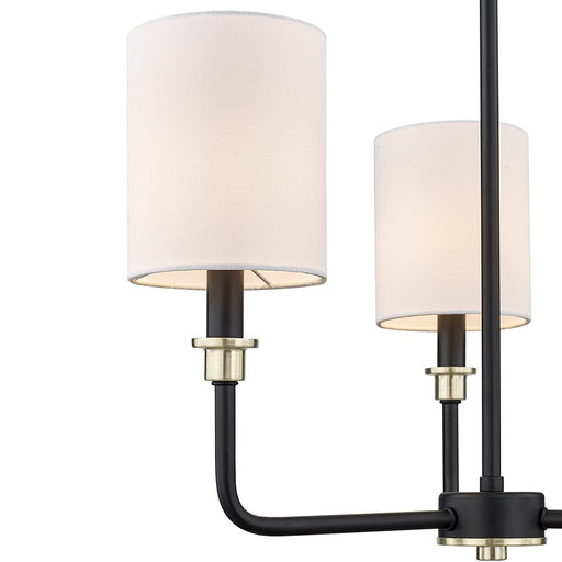 Millennium Lighting Chelsea 3Lt Chandelier, Black/Gold