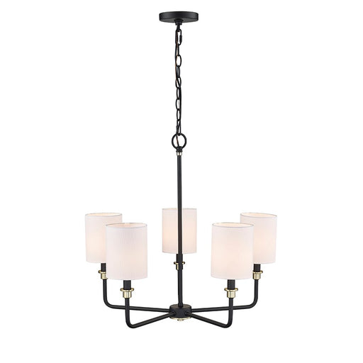 Millennium Lighting Chelsea 5Lt Chandelier, Black/Gold - 9145-MB-MG