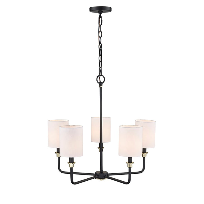 Millennium Lighting Chelsea 5Lt Chandelier, Black/Gold - 9145-MB-MG