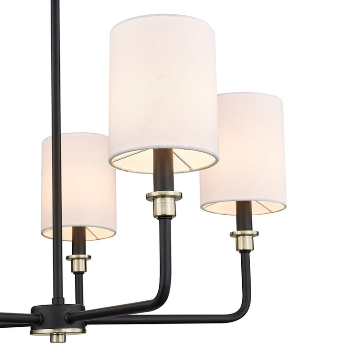 Millennium Lighting Chelsea 5Lt Chandelier, Black/Gold