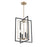 Millennium Lighting Noelle 4Lt 15" Pendant, Black/Modern Gold - 91704-MB-MG