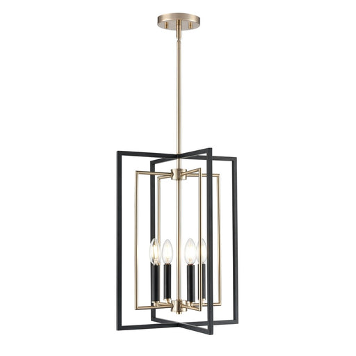 Millennium Lighting Noelle 4Lt 15" Pendant, Black/Modern Gold