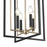 Millennium Lighting Noelle 4Lt 15" Pendant, Black/Modern Gold
