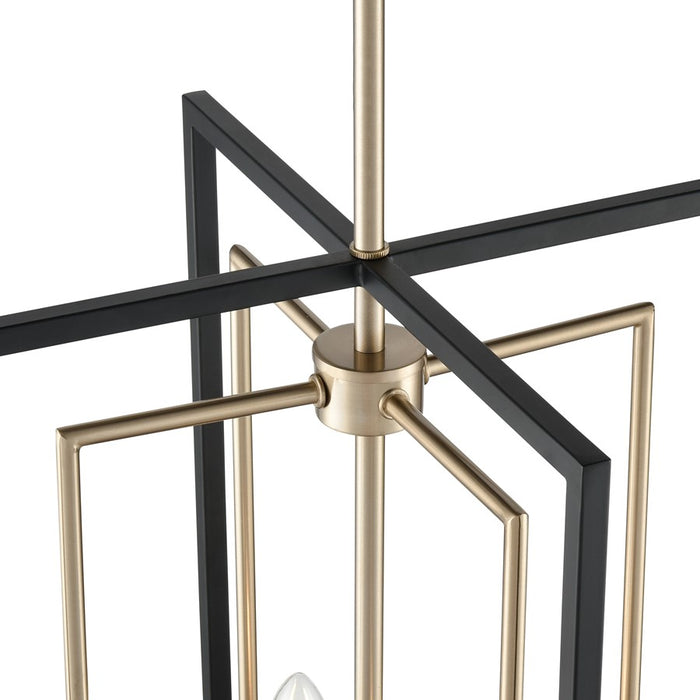 Millennium Lighting Noelle 4Lt 15" Pendant, Black/Modern Gold
