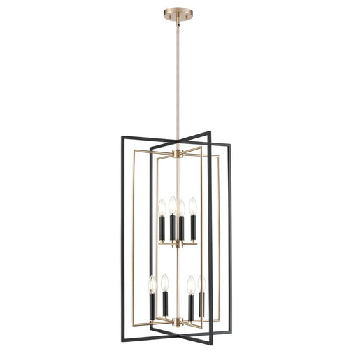 Millennium Lighting Noelle 8Lt 20" Pendant, Black/Modern Gold