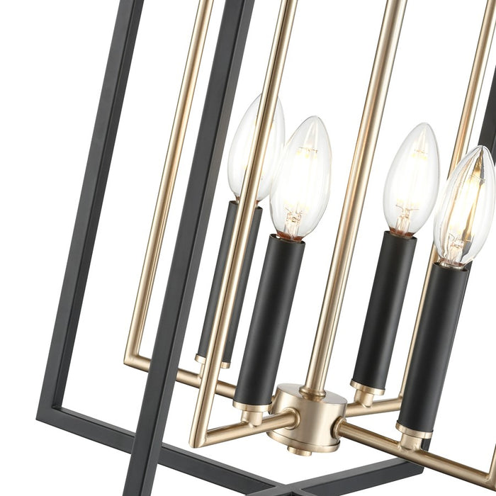 Millennium Lighting Noelle 8Lt 20" Pendant, Black/Modern Gold