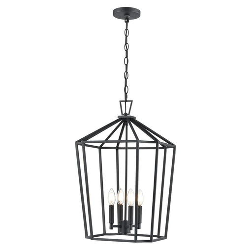 Millennium Lighting Hylena 4Lt 15" Pendant, Textured Black