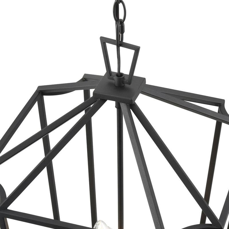 Millennium Lighting Hylena 4Lt 15" Pendant, Textured Black