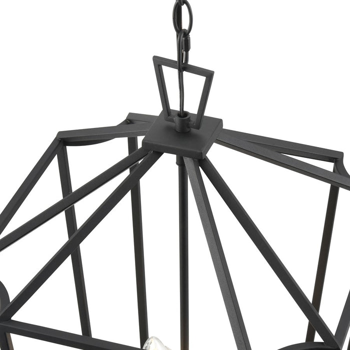 Millennium Lighting Hylena 4Lt 15" Pendant, Textured Black