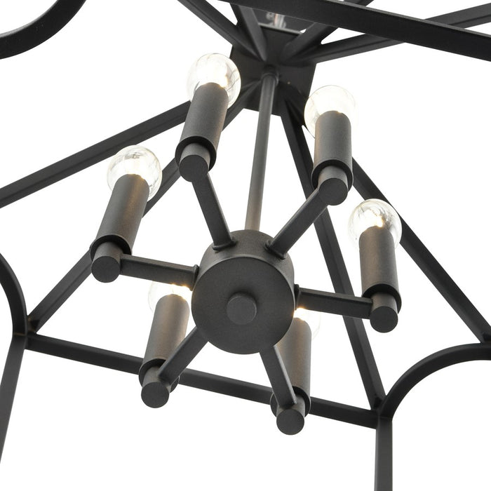 Millennium Lighting Hylena 6Lt 19" Pendant, Textured Black