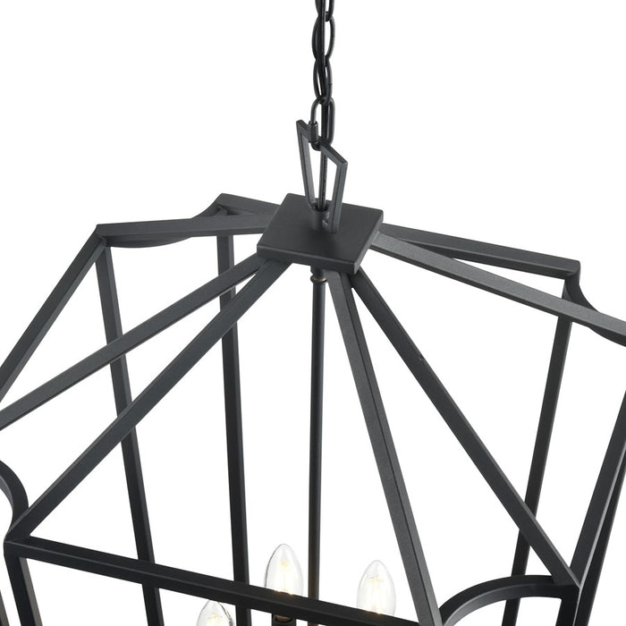 Millennium Lighting Hylena 6Lt 19" Pendant, Textured Black