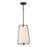 Millennium Lighting Vellinor 1Lt Pendant, Matte Black/White