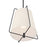 Millennium Lighting Vellinor 1Lt Pendant, Matte Black/White
