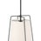 Millennium Lighting Vellinor 1Lt Pendant, Matte Black/White