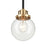 Millennium Lighting Mellrosa 1 Light Pendant Light, Black/Gold