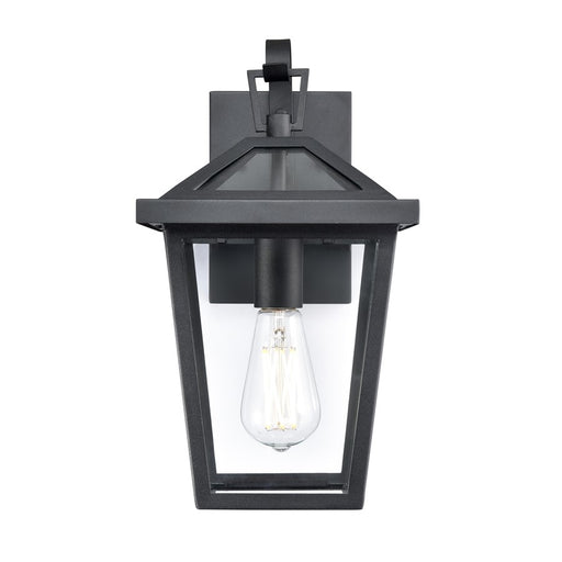 Millennium Lighting Mensun 1Lt Outdoor Wall Sconce, Black/Clear - 92101-TBK