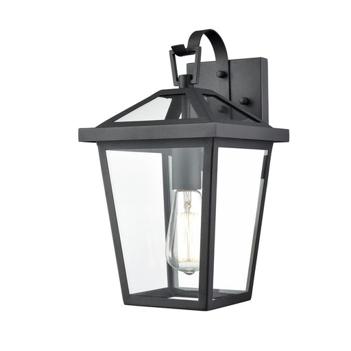 Millennium Lighting Mensun 1Lt Outdoor Wall Sconce, Black/Clear